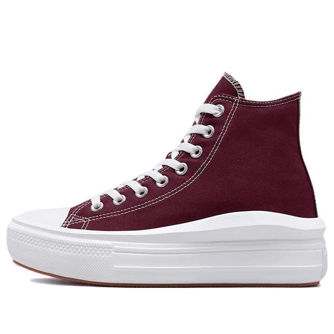 Converse Womens WMNS Chuck Taylor All Star Move Dark Red Canvas 