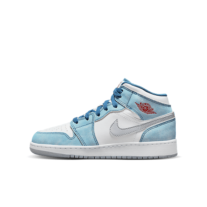 Air Jordan 1 Mid SE 'French Blue Light Steel' (GS)