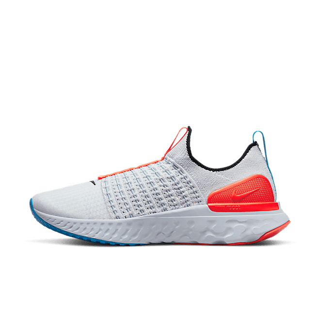 Nike Wmns React Phantom Run Flyknit 2 'Grey Bright Crimson'