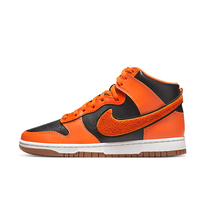 Nike Dunk High University Chenille Swoosh Safty Orange