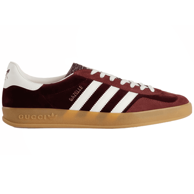 adidas x Gucci Gazelle Burgundy Velvet