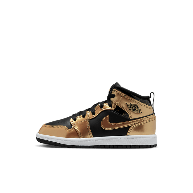 Air Jordan 1 Mid SE PS 'Metallic Gold Black'