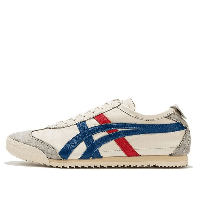 Onitsuka Tiger Womens WMNS Mexico 66 Deluxe White Red Blue Athletic 