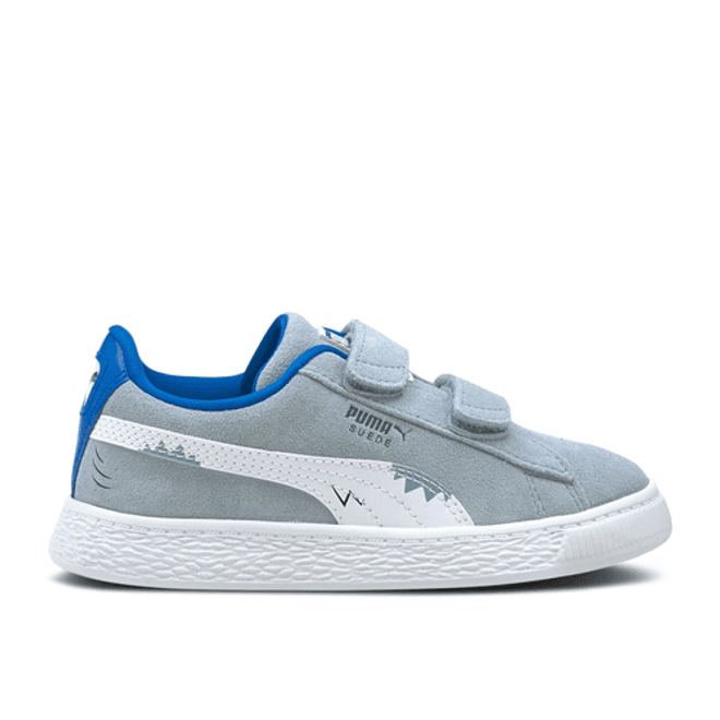 Kids Puma Suede Lil PS Blue White Skate 