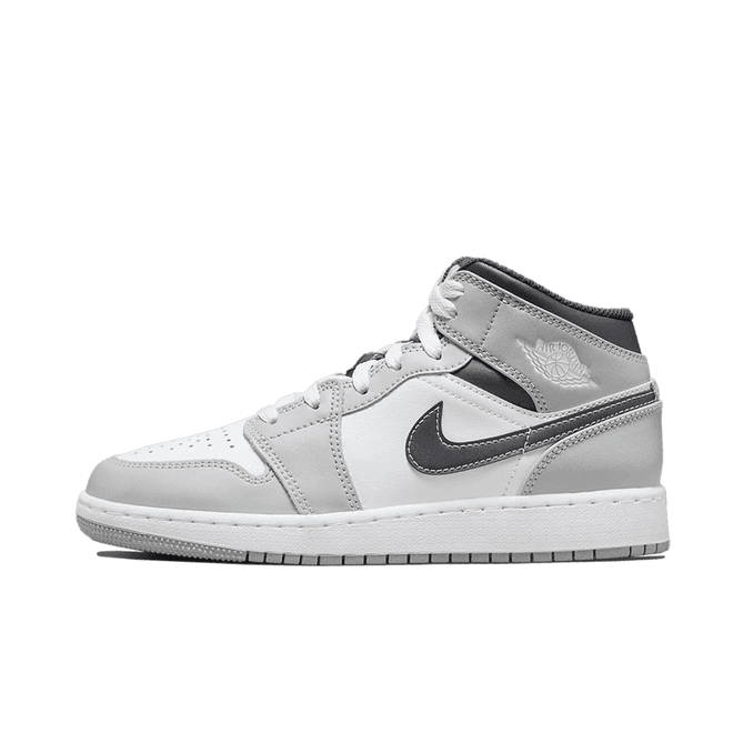 Air Jordan 1 Mid Light Smoke Grey Anthracite GS