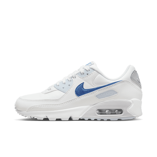 Nike Wmns Air Max 90 'White Metallic Blue'