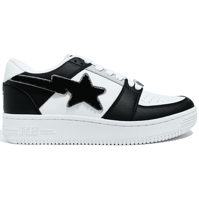 A Bathing Ape Bape Sta Low Patched Black