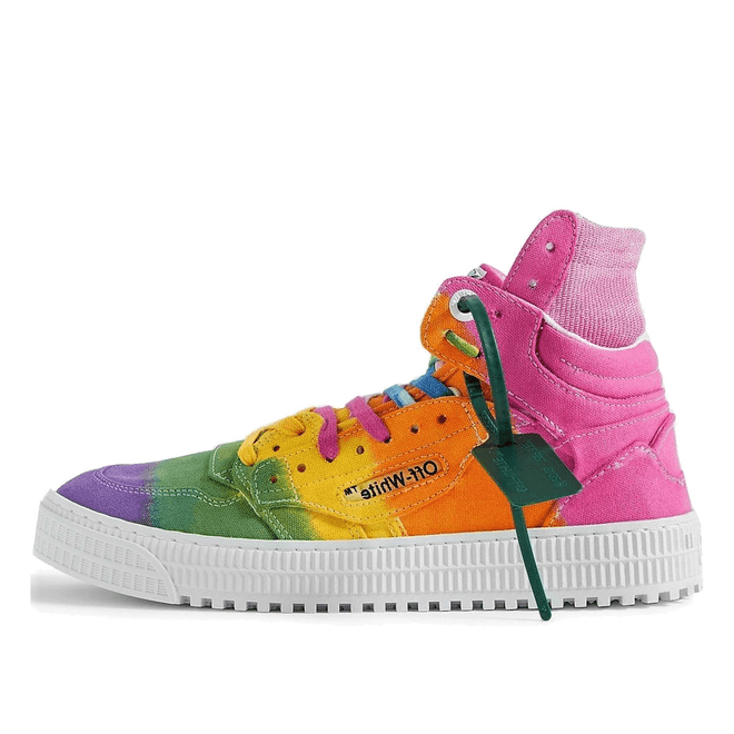 Off-White 3.0 Off-Court Canvas Supreme High Top Sneaker Multicolor