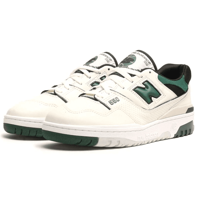 New Balance 550 Sea Salt Pine Green