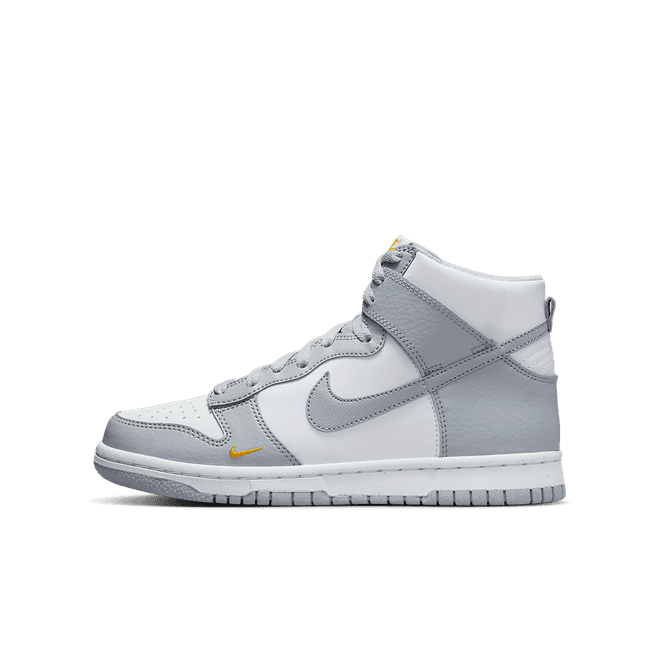 Nike Dunk High Next Nature GS 'Wolf Grey Marigold'