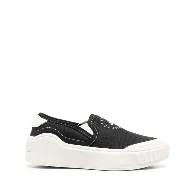 adidas by Stella McCartney logo-print slip-on