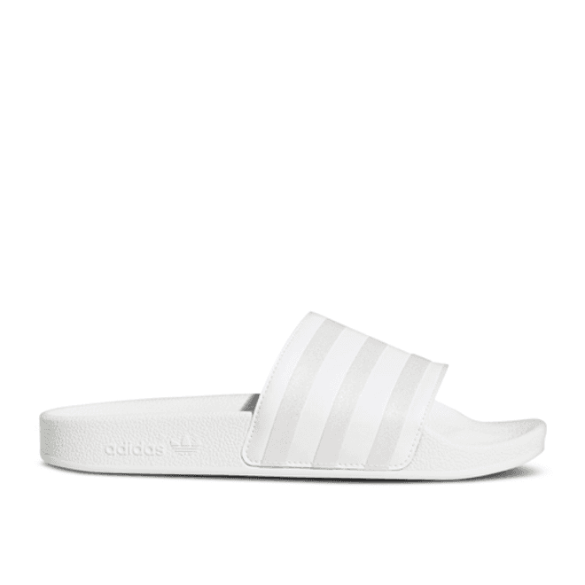 adidas Wmns Adilette Slide 'White Silver Metallic'