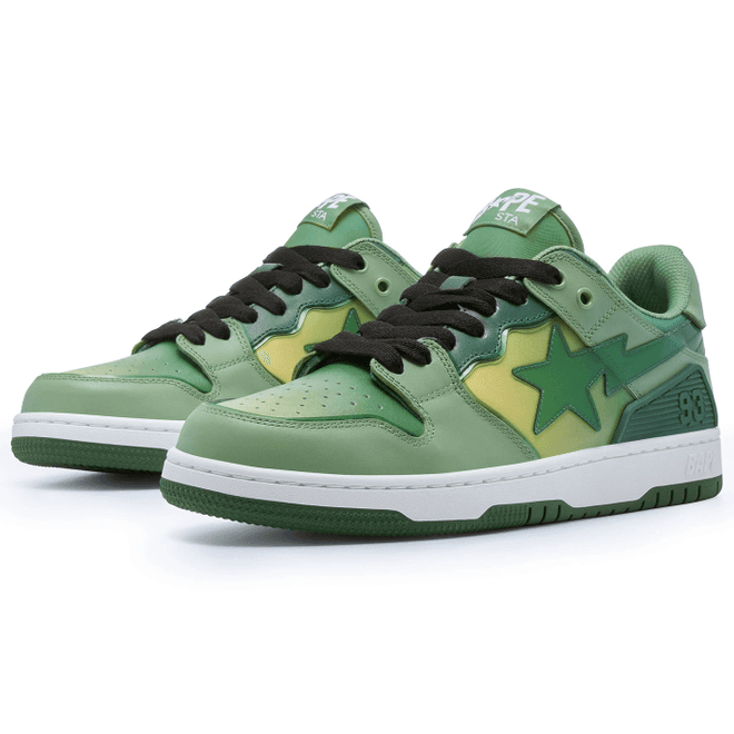 A Bathing Ape Bape SK8 Sta Green Gradation