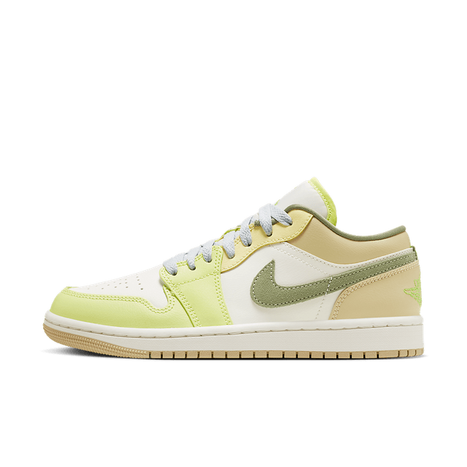 Air Jordan (WMNS) 1 Low 'Sail Oil Green Light ' Air Jordan 1 Retro Basketball 