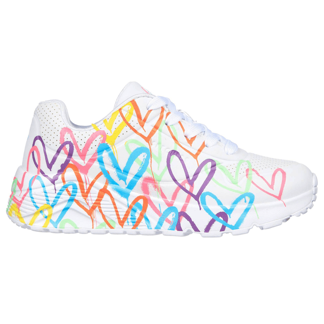 Skechers'Sport GOLDCROWN GRAFFITI HEARTS