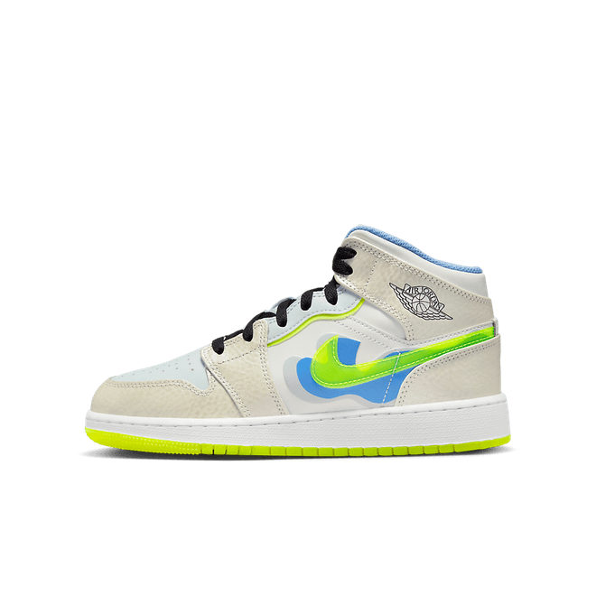 Air Jordan 1 Mid SE GS 'Warped Swoosh'