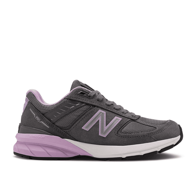 New Balance Wmns 990v5 Made In USA Wide 'Lead Dark Violet Glow'