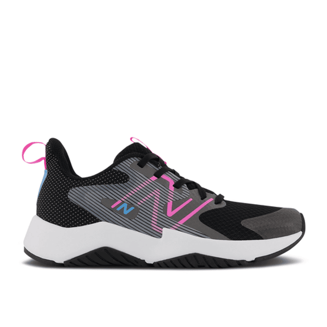 New Balance Rave Run v2 Big Kid X-Wide 'Black Vibrant Spring'