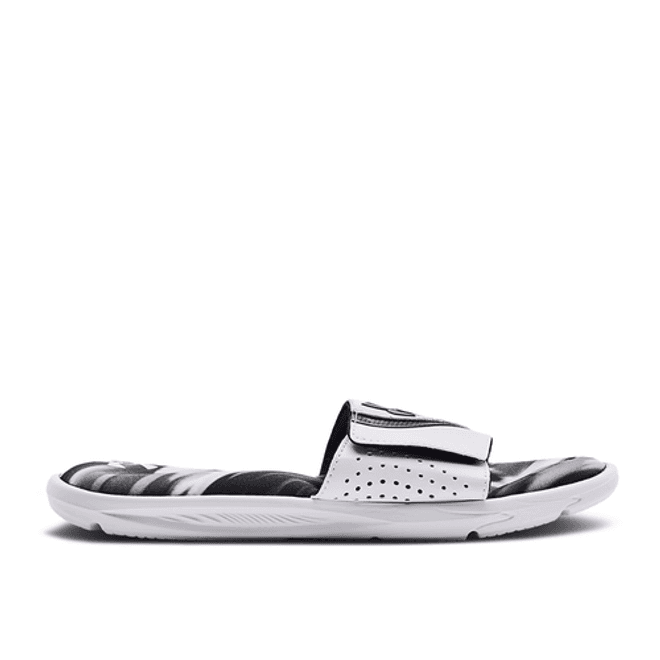 Under Armour Ignite 6 Graphic Strap Slide 'White Black'