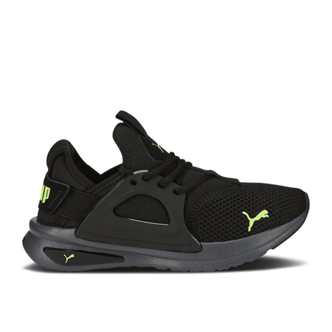 Puma Softride Enzo Evo Big Kid 'Black Lime Squeeze'