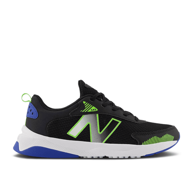 New Balance 545 Big Kid Wide 'Black Pixel Green'