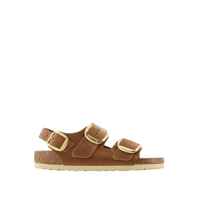 Birkenstock Women's Milano Slim Fit Oiled Leather Big Buckle Sandals