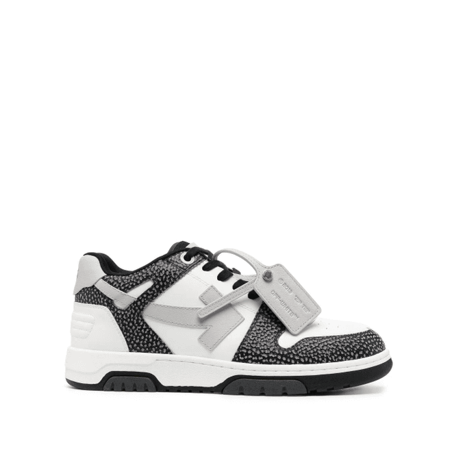 OFF-WHITE Out Of Office OOO Low Tops Black Grey