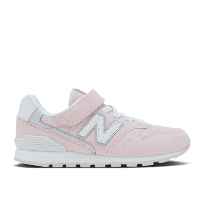 New Balance 996 Bungee Lace Top Strap Big Kid Wide 'Rose Pink White'