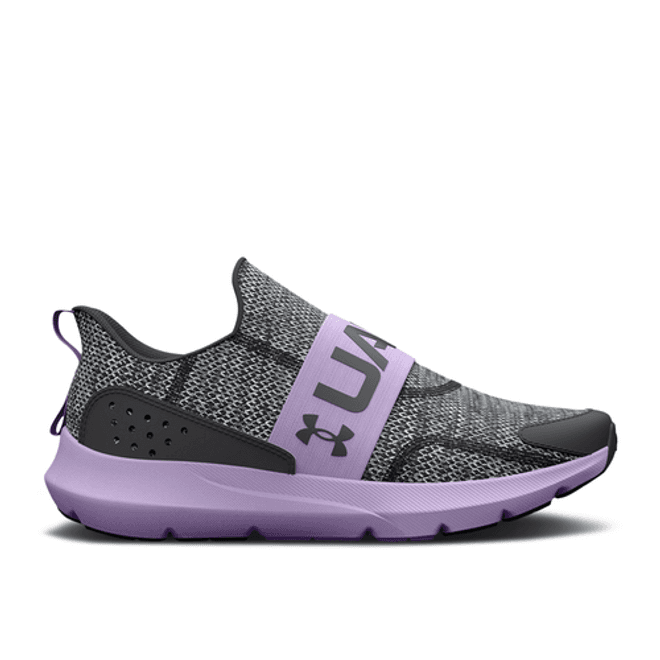 Under Armour Surge 3 Slip GS 'Jet Grey Nebula Purple'