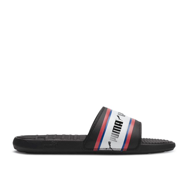 Puma Cool Cat Slide 'Stripe Repeat - Black High Risk Red'