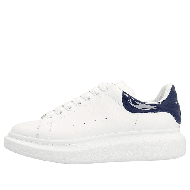 Alexander McQueen Oversized Sneaker 'White Navy Patent'