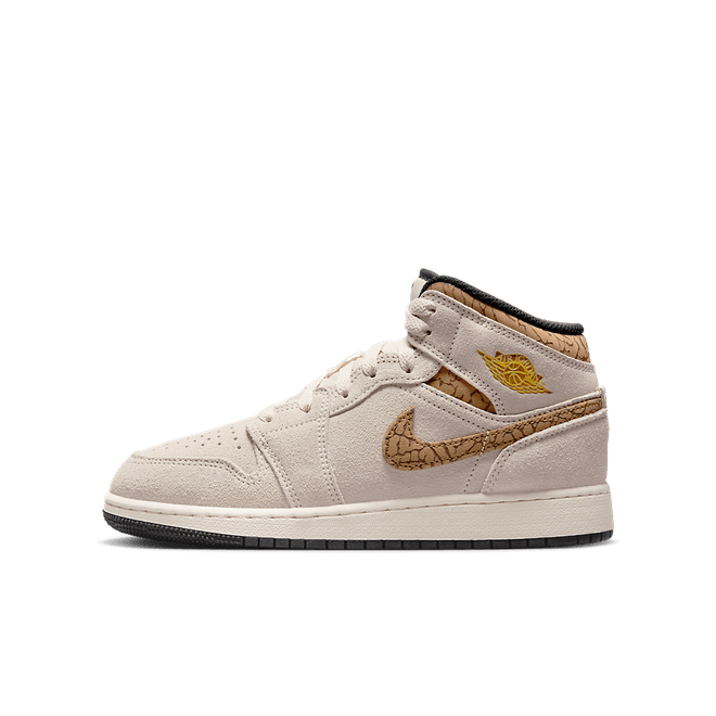 Air Jordan 1 Mid SE GS 'Brown Elephant'