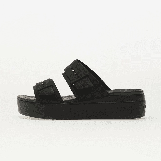 Crocs Brooklyn Buckle Low Wedge Black