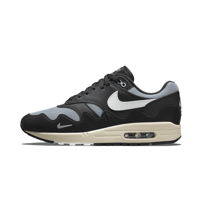 Nike Air Max 1 Patta Waves Metallic Silver White Black (without Bracelet)