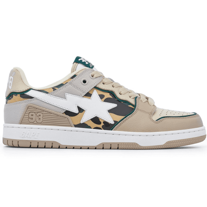 A Bathing Ape Sk8 Sta Beige Yellow Camo