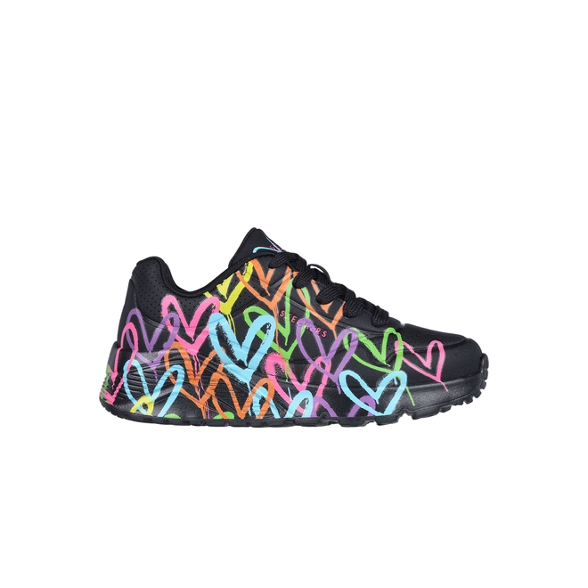 Skechers Uno Lite Spread The Love 314064L/BKMT Zwart