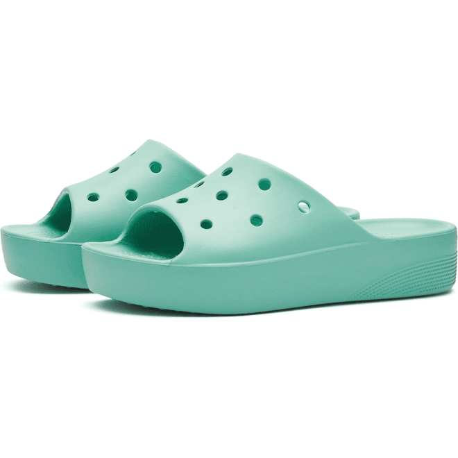 Crocs Classic Platform Slide Jade Stone