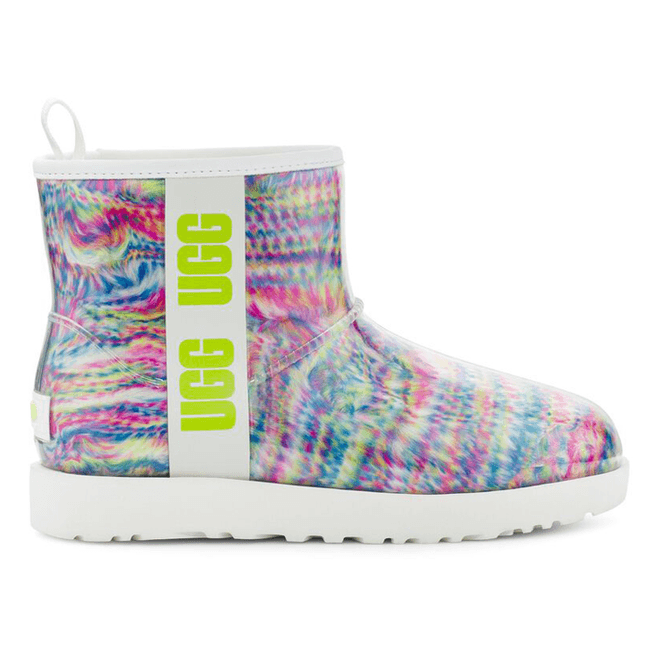 UGG Classic Clear Mini Pixelate Boot White (Women's)