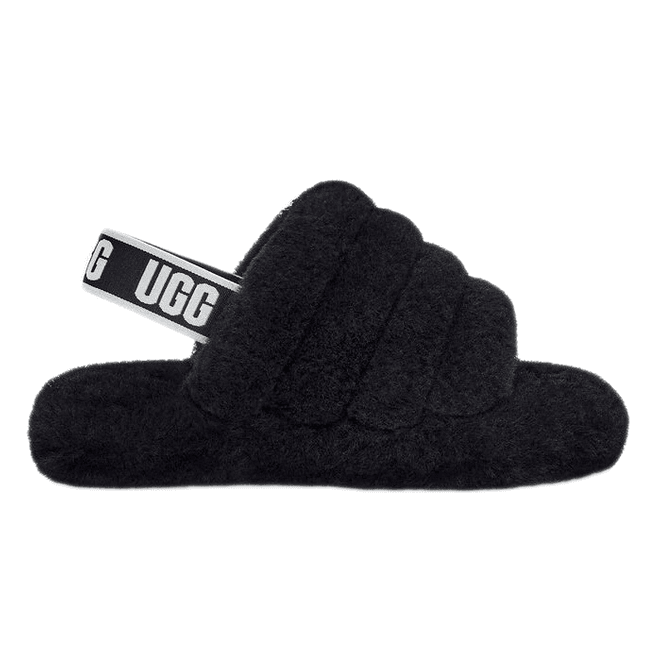 UGG Fluff Yeah Slide Black (Kids)