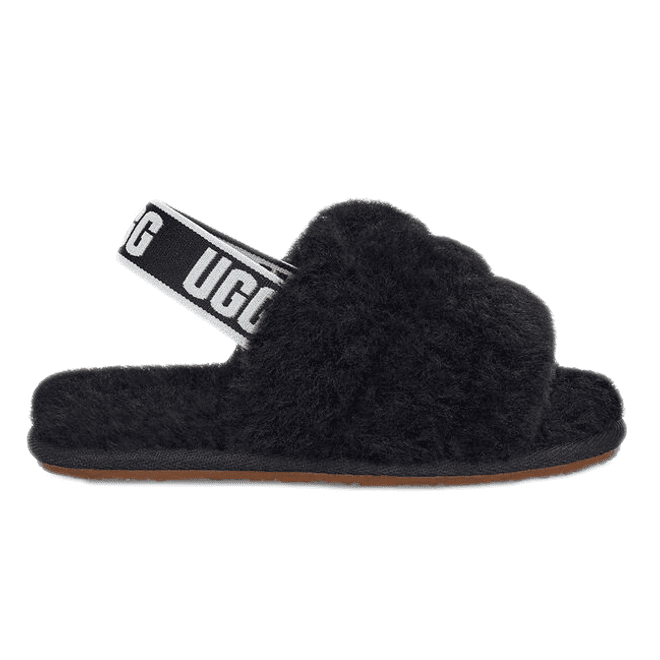 UGG Fluff Yeah Slide Black (Toddler)