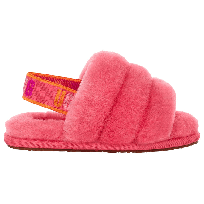 UGG Fluff Yeah Slide Strawberry Sorbet Multi Color (Toddler)