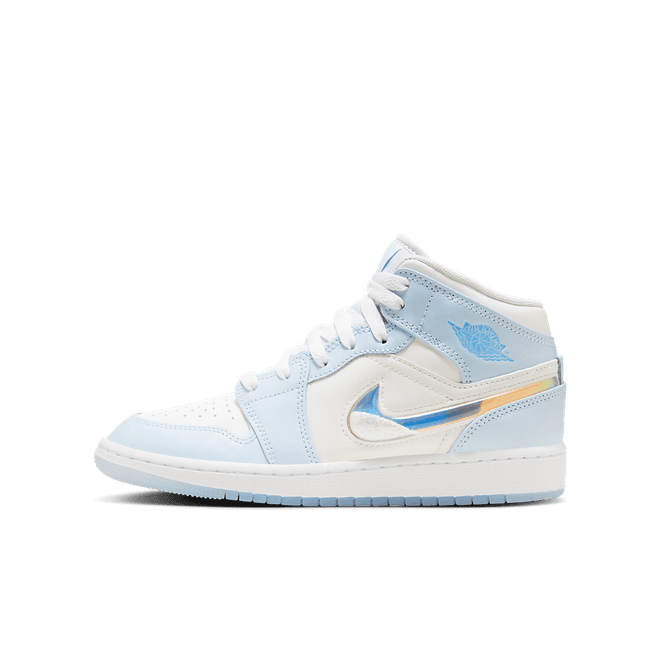 Air Jordan 1 Mid SE GS 'Glitter Swoosh'