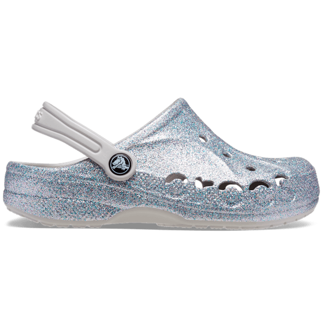 Crocs Toddler Baya Glitter ClogsKinder Silver 