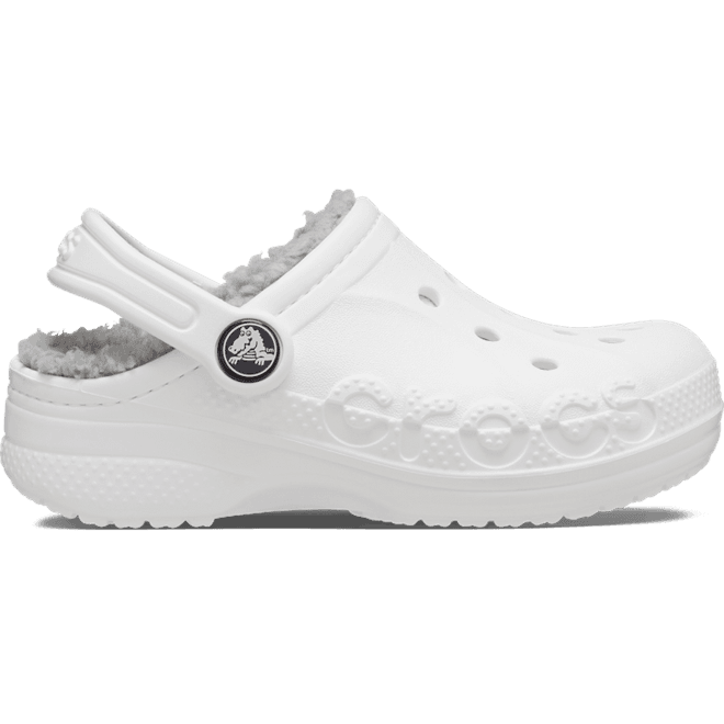 Crocs Baya Lined ClogsKinder White / Light Grey 