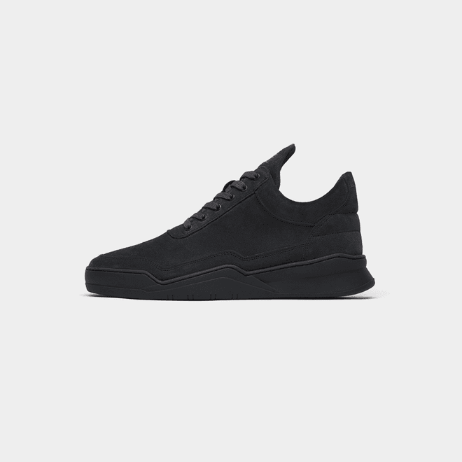 Filling Pieces Low Top Ghost Suede Dark Grey