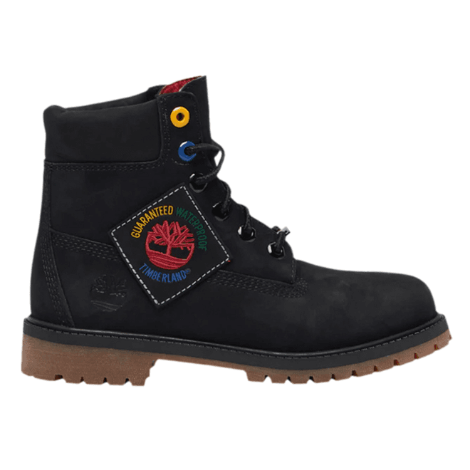 Timberland 6" Premium Boot Black Patch (GS)