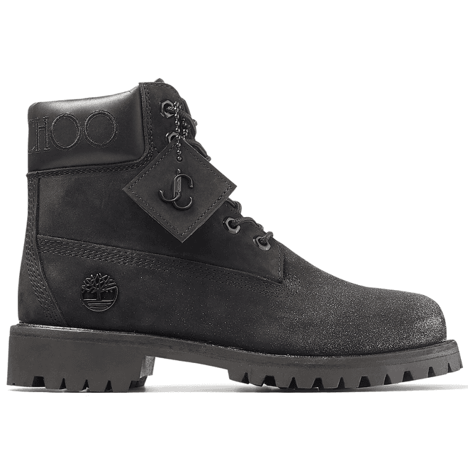 Timberland 6" Boot Jimmy Choo Premium Black Glitter (Women's)