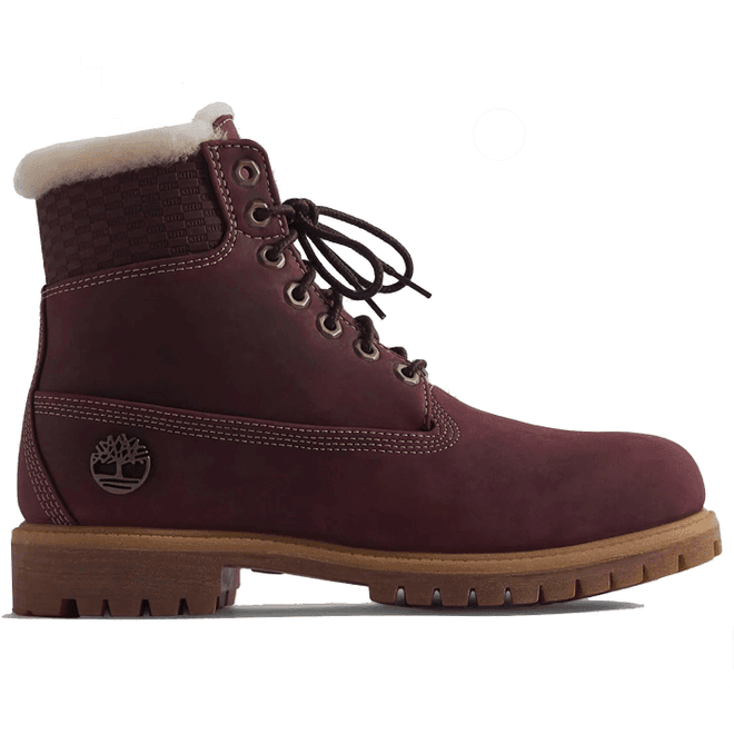 Timberland 6" Premium Shearling Boot Ronnie Fieg Kith Burgundy