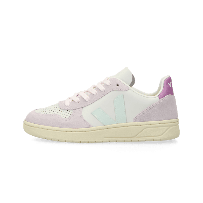 VEJA V-10 panelled leather