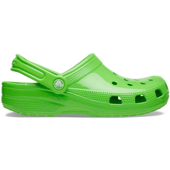 Crocs Unisex Classic Neon Highlighter Clogs Green Slime 